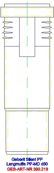 GE Silent-PP Langmuffe d50_390.218.14.1_A