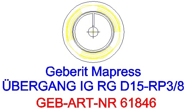 GE Mapress Kupfer Übergang mit IG Rg d15-Rp3/8_61846_L