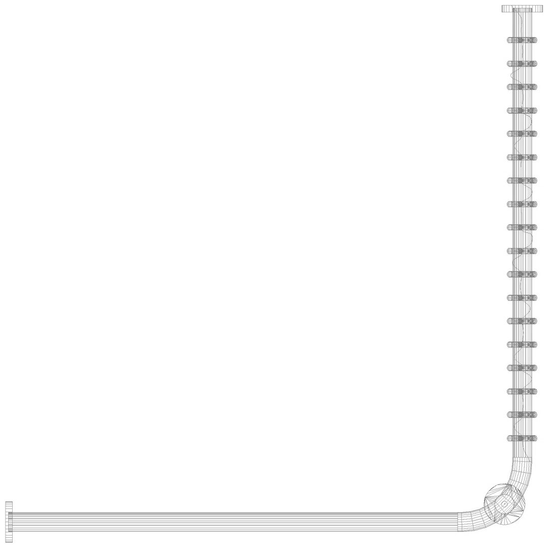 HEWI VH-Stange Ser 801,A1/2:883,kürzb., Deckenabh.A:500,DUVO senfgelb