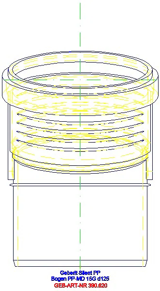 GE Silent-PP Bogen 15Gr d125_390.620.14.1_L