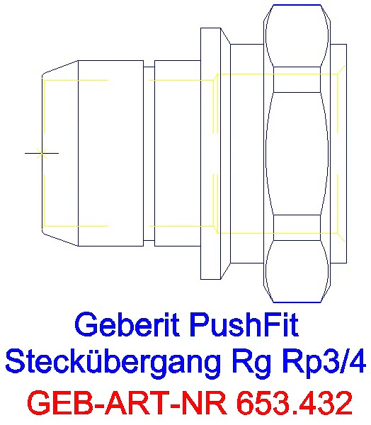 GE Übergang auf Verteiler mit Steckanschluss IG Rg Rp3/4_653.432.00.1_L