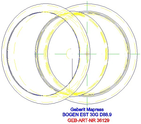 GE Mapress Edelstahl Bogen 30Gr d88,9_36129_G