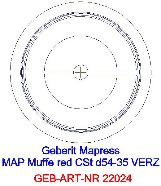 GE Mapress C-Stahl Muffe reduziert d54-35 verzinkt_22024_L
