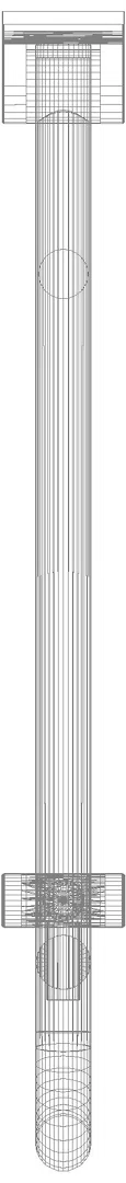 HEWI mobiler Stützklappgriff, L:700mm, mit Bodenstütze aquablau
