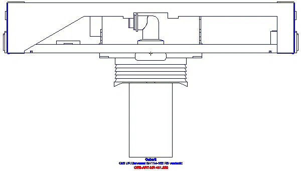 GE GIS Element für Urinal, 114 cm-132 cm Universal, für verd. UR-Strg._461.689.00.1_G
