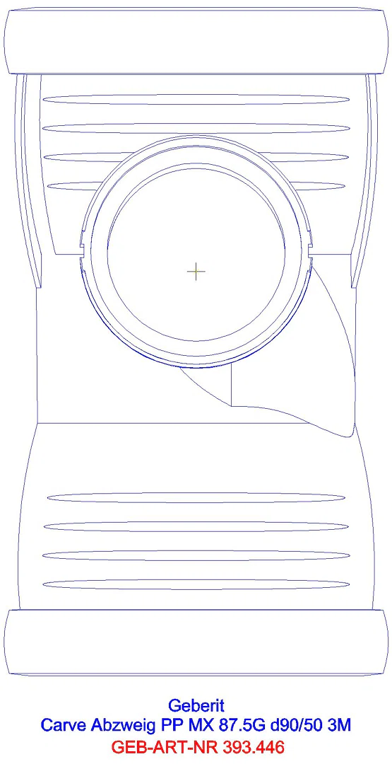 GE Silent-Pro Carve Abzweig 87,5Gr, d90/75_393446141_a