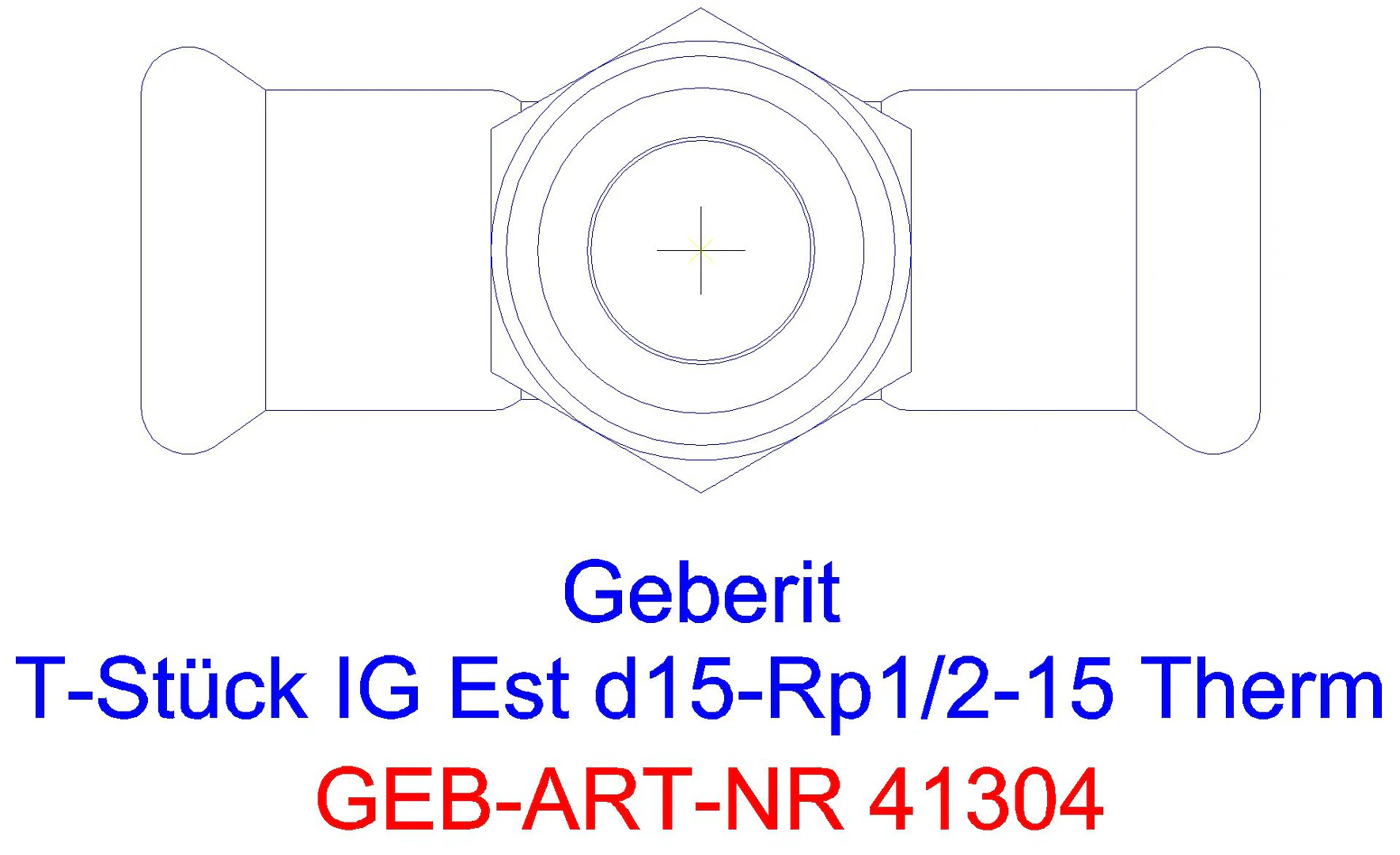 GE Mapress Therm T-Stück mit IG d108-76,1-108_41304_g