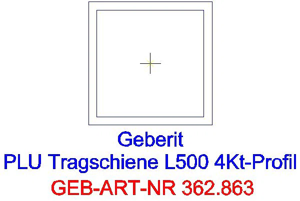GE Pluvia Tragschiene 4Kt-Profil L:5m_362.863.26.1_G