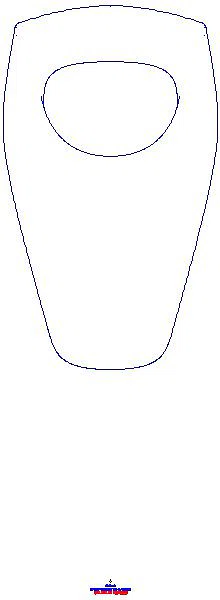 Renova Urinal, Zulauf von oben Abgang nach hinten oder unten_235200000_A