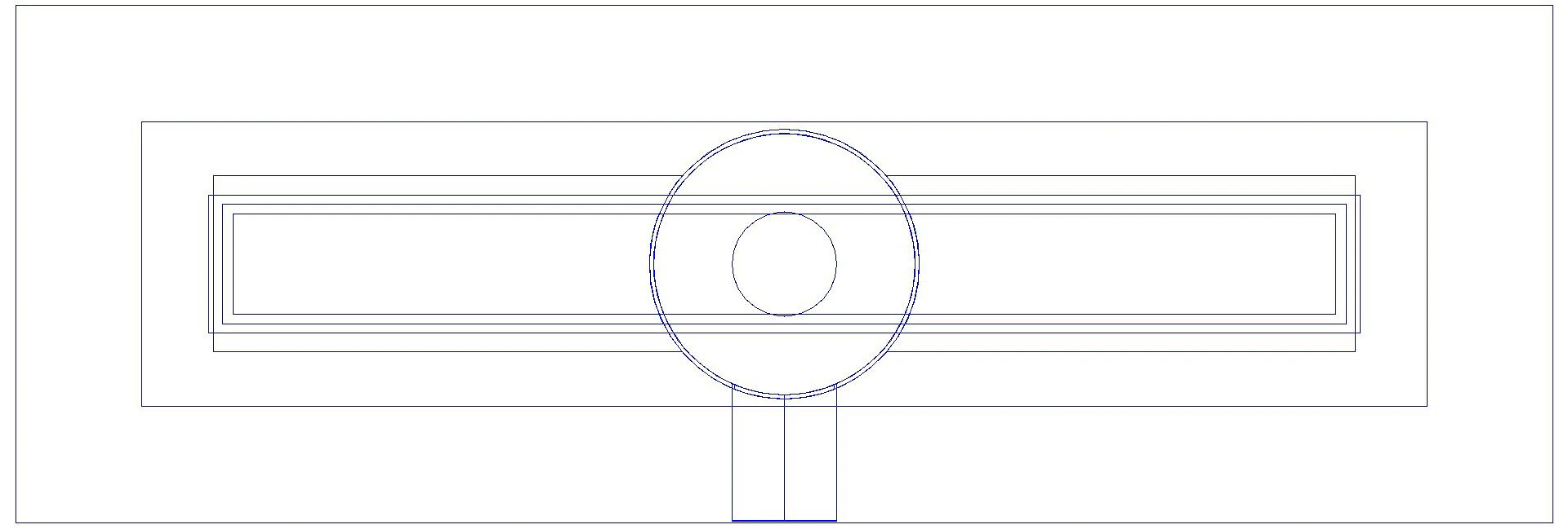 KESSEL-Duschrinne Linearis Compact L: 550 mm, Auslauf seitlich DN 50, WaD (3D)