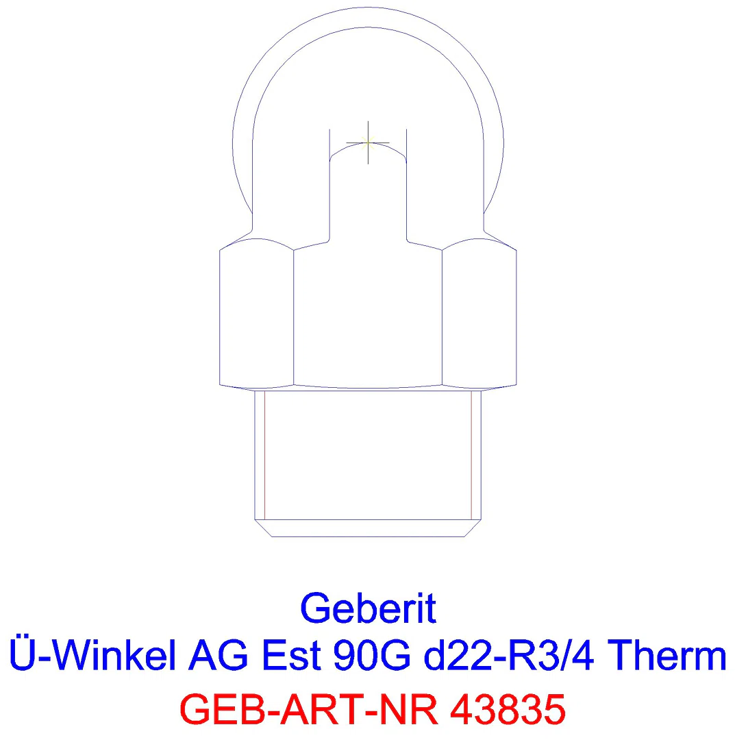 GE Mapress Therm Übergangswinkel 90Gr mit AG d18-R1/2_43835_g
