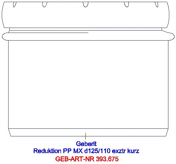 GE Silent-Pro Reduktion exzentrisch d125/110_393.675.14.1_L