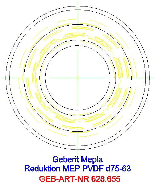GE Mepla Reduktion PVDF d75-63_628.655.00.5_L