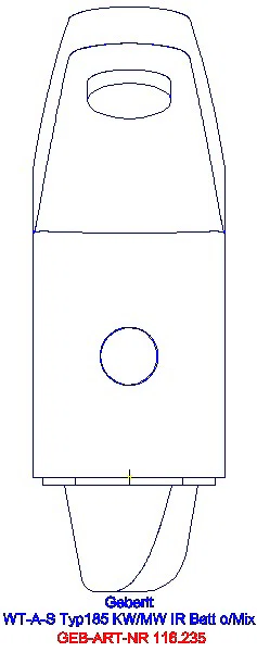 GE Waschtischarmatur Typ 185 Batteriebetrieb ohne Mischer_116.235.21.1_A