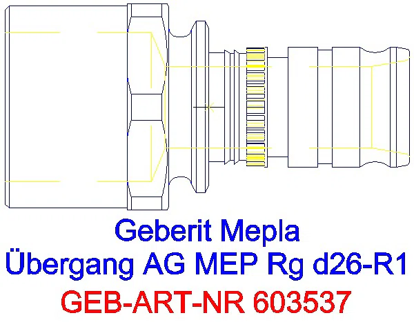 GE Mepla Übergang mit AG Rg d26-R1_603.537.00.5_A