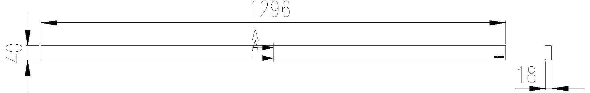 DALLMER Abdeckung CeraLine Standard, 1300 mm
