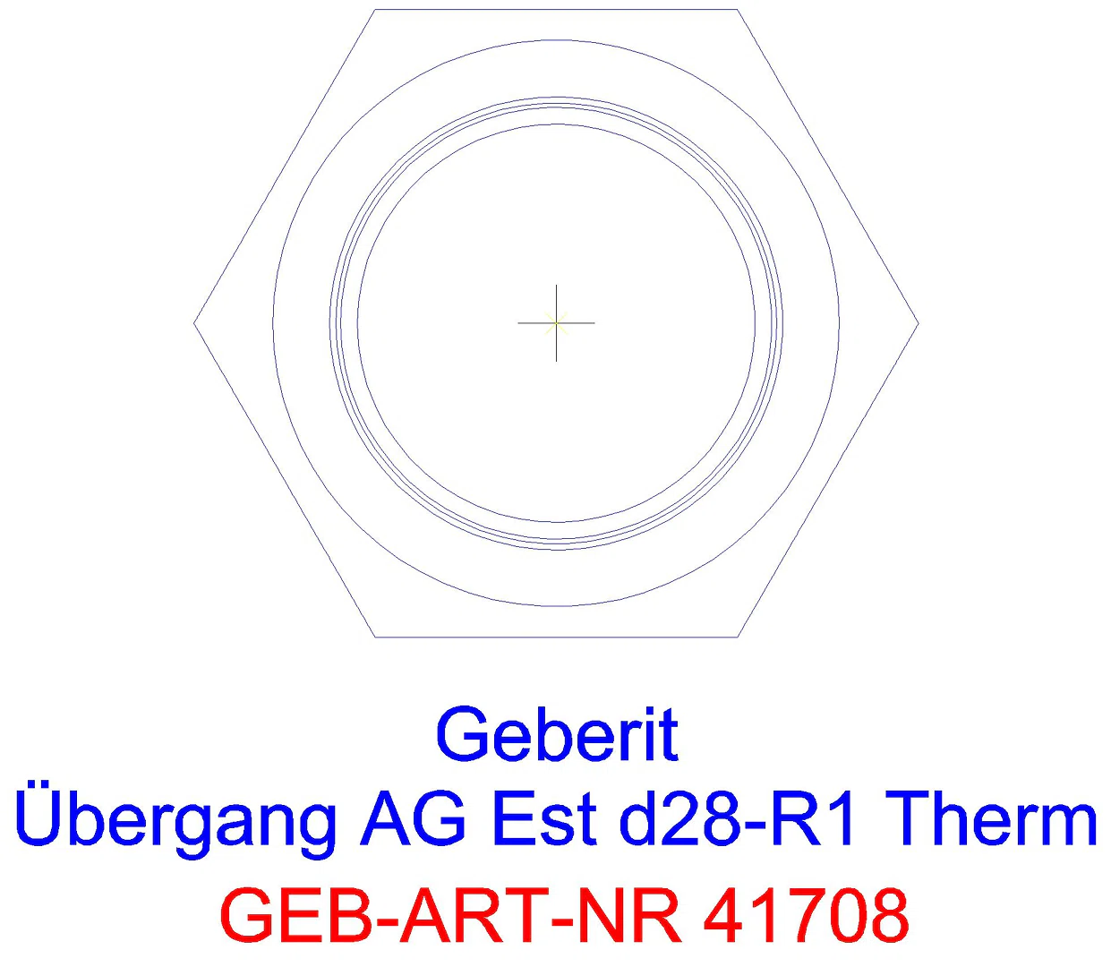 GE Mapress Therm Übergang mit AG d22-R3/4_41708_l