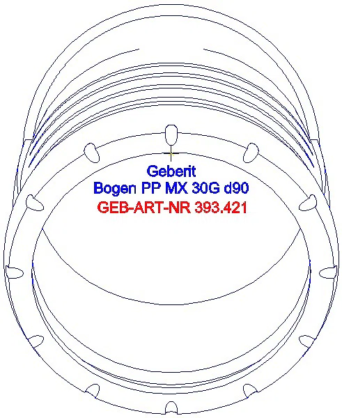 GE Silent-Pro Bogen 30Gr d90mm_393.421.14.1_G