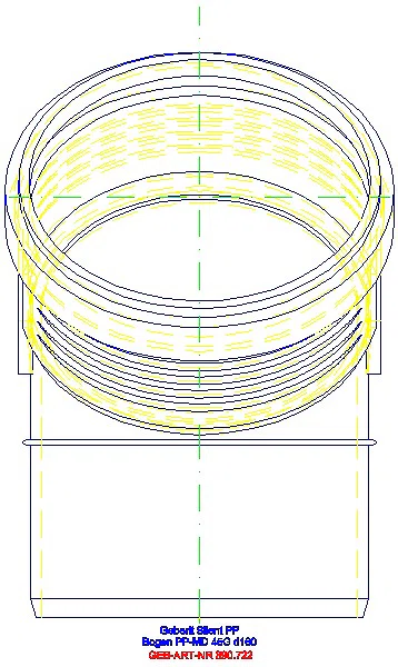 GE Silent-PP Bogen 45Gr d160_390.722.14.1_L