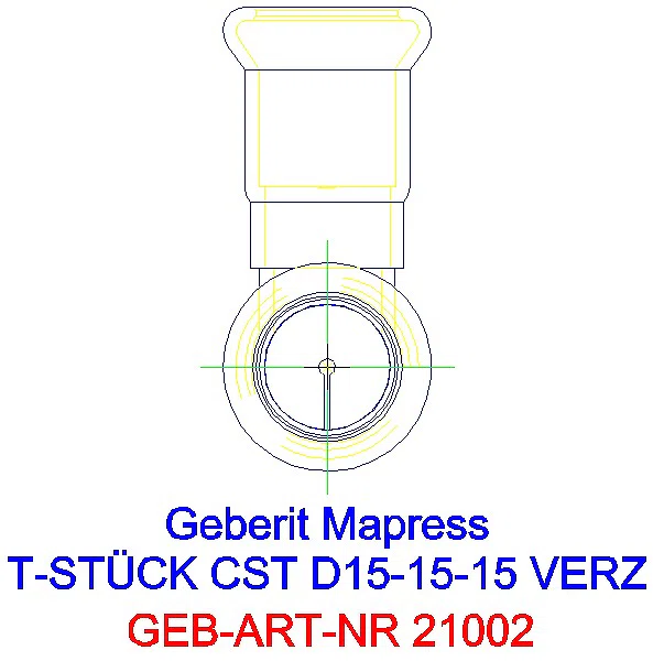 GE Mapress C-Stahl T-Stück egal d15-15-15_21002_L