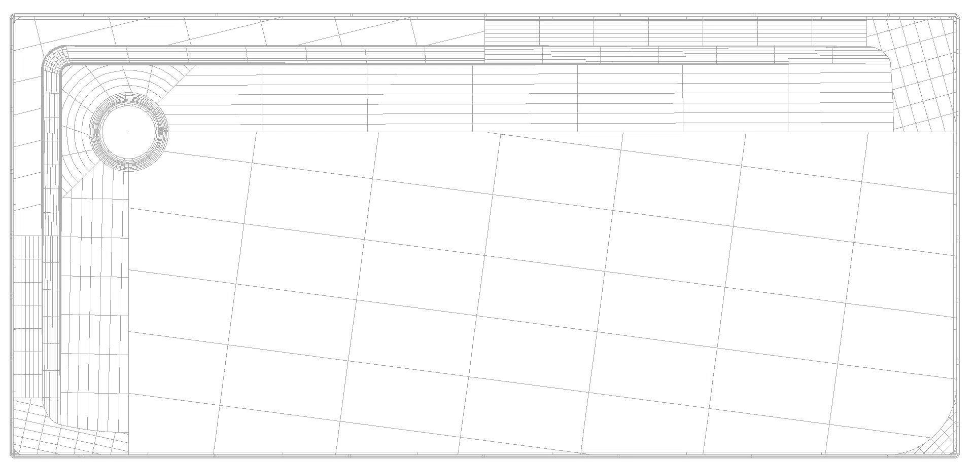 KALDEWEI SUPERPLAN Duschfläche, 750x1600x32 mm, Modell-Nr: 1838-1