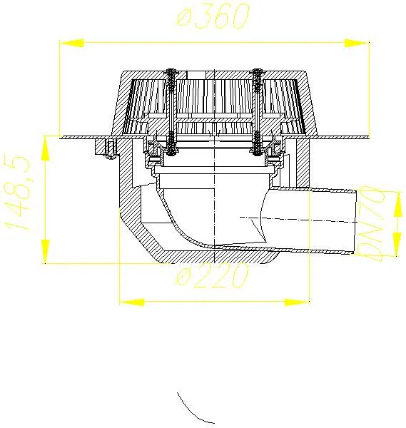 DALLMER Dachablauf SuperDrain 64 PVC, DN 70