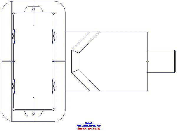 GE Duschrinnen Rohbauset CleanLine d50 H90_154.150.00.1_G