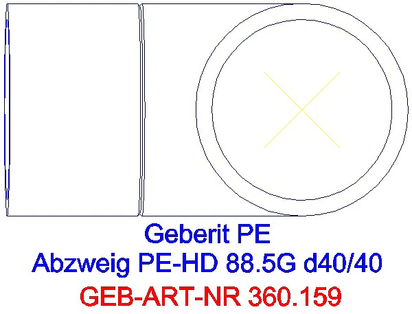 GE PE Abzweig 88,5Gr d40/40_360.159.16.1_G