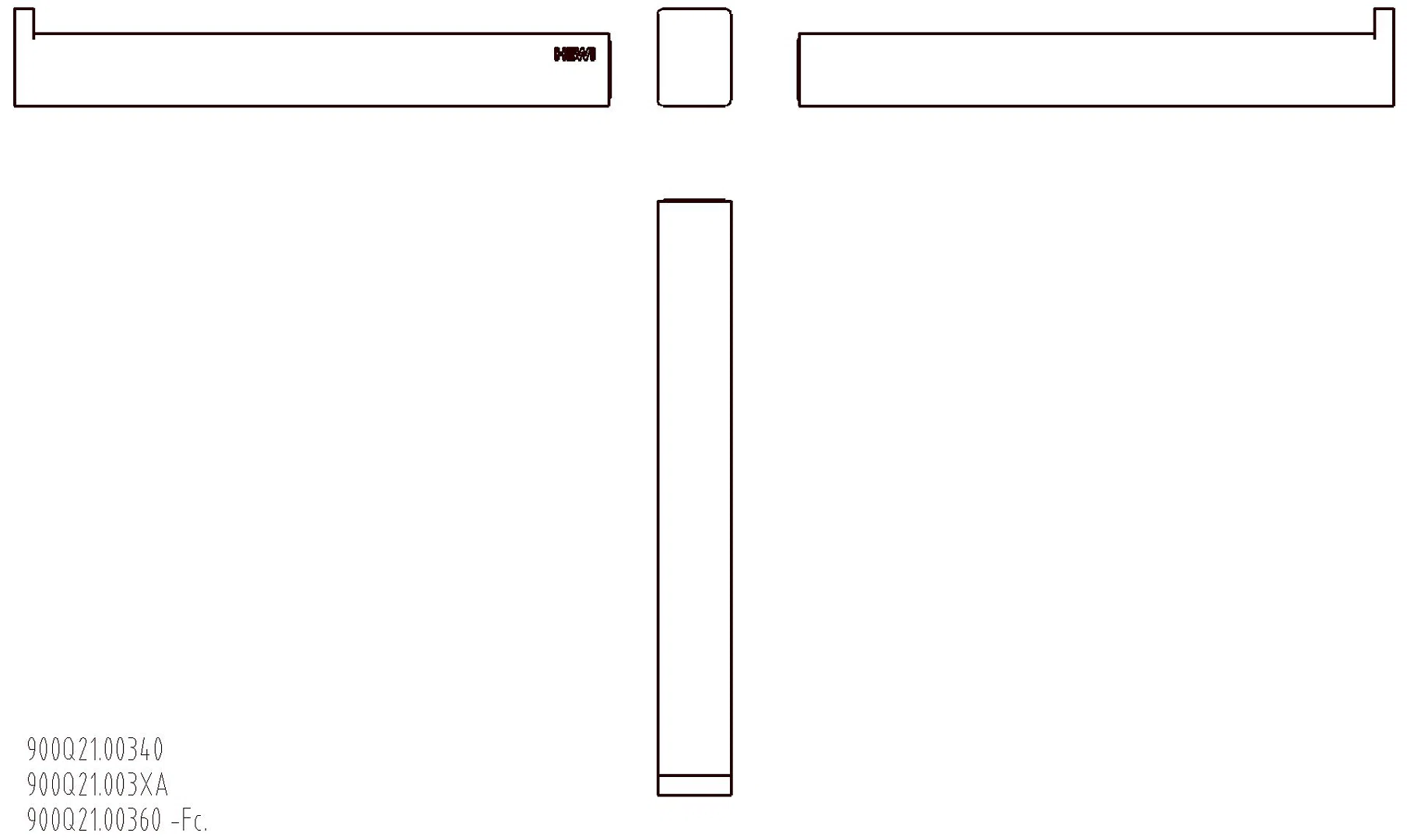 HEWI Reservepapierhalter Sys 900 Q, matt-schliff