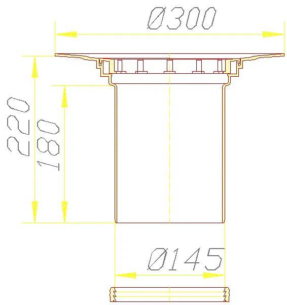 DALLMER Aufstockelement 550 ohne Abdichtungs-Set S 15