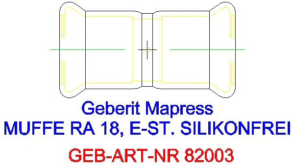 GE Mapress Edelstahl Muffe d18 (LABS-frei)_82003_G