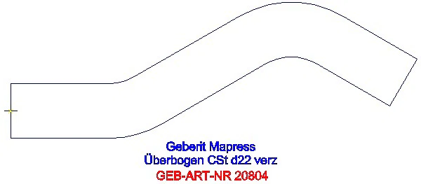 GE Mapress C-Stahl Überbogen d22 verzinkt_20804_A