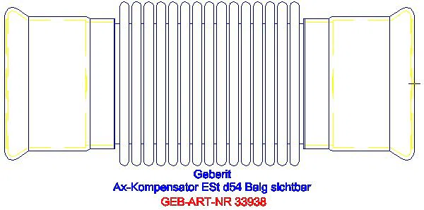 GE Mapress Edelstahl Axialkompensator mit Pressmuffen d54_33938_G