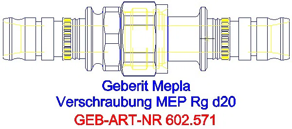 GE Mepla Verschraubung Rg d20_602.571.00.5_A