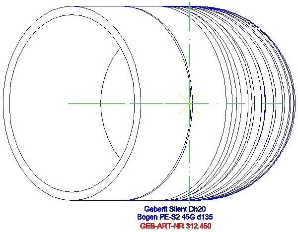GE Silent-db20 Bogen 45Gr d135_312.450.14.1_G