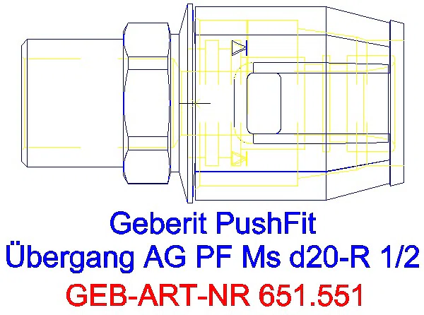 GE PushFit Übergang mit AG Ms d20-R1/2_651.551.00.1_L