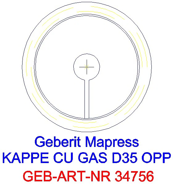 GE Mapress Kupfer Kappe (Gas) d35_34756_L
