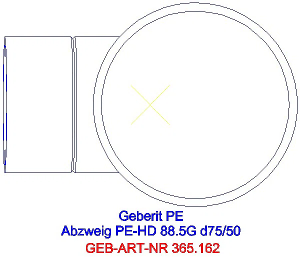 GE PE Abzweig 88,5Gr d75/50_365.162.16.1_G