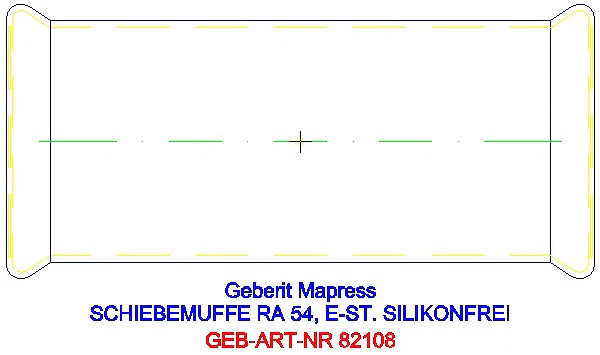 GE Mapress Edelstahl Schiebemuffe d54 (LABS-frei)_82108_G