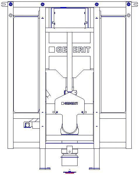 GE Duofix Element f. WWC, 112 cm Sigma UP-SPK 12cm, BF, Stütz/Haltegriffe_111904006_A