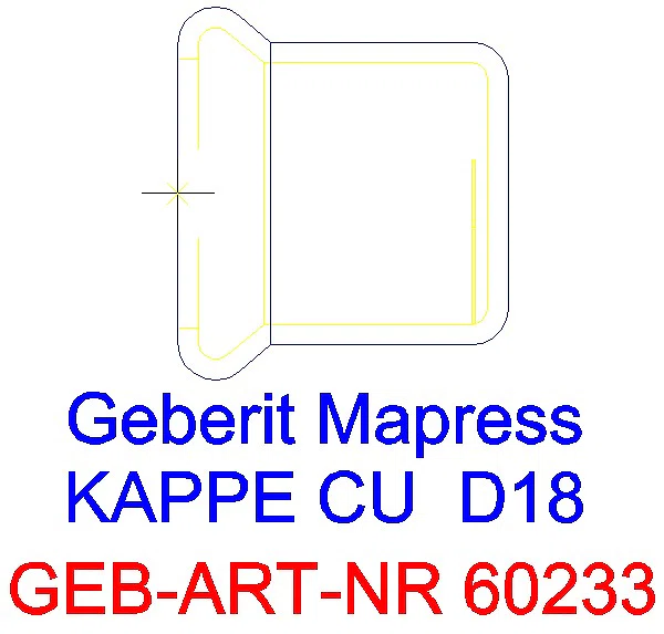 GE Mapress Kupfer Kappe d18_60233_A