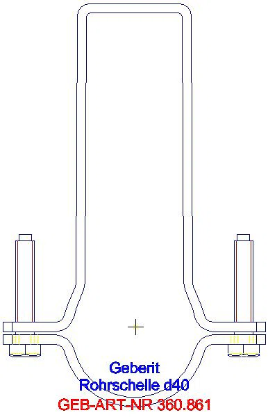 GE Pluvia Rohrschelle d40_360.861.00.1_A