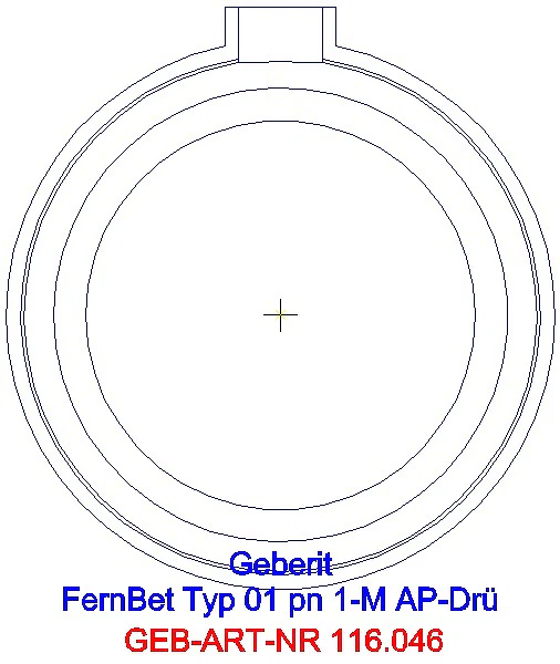 GE Fernbetätigung Typ 01 pneumatisch für 1-Mengen-Sp., AP-Drücker weiß-alpin_116.046.11.1_L