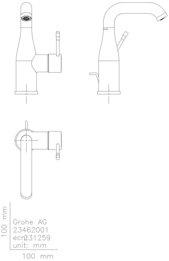 GROHE EH-WT-Batterie Essence 24173_1 M-Size U-Ausl. crafted cool sunrise geb.