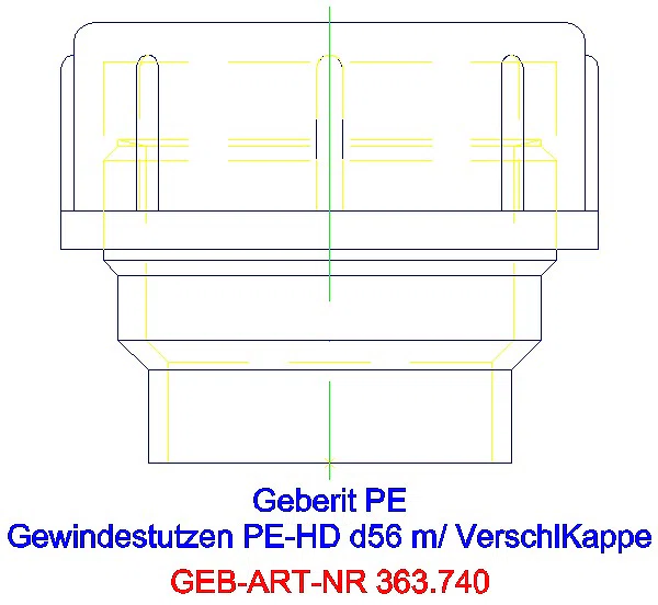 GE PE Gewindestutzen mit Schraubkappe d56 H6,8_363.750.16.1_L