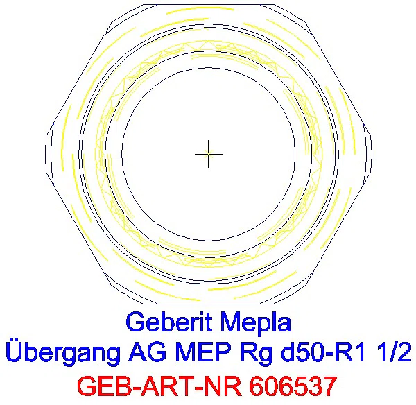 GE Mepla Übergang mit AG d50-R1 1/2_606.537.00.5_L
