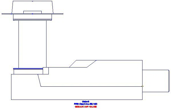 GE Duschrinnen Rohbauset CleanLine d50 H90_154.150.00.1_A