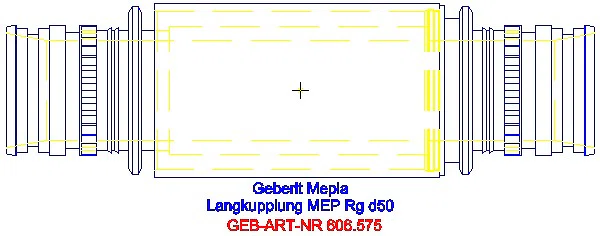 GE Mepla Langkupplung Rg d50_606.575.00.5_A