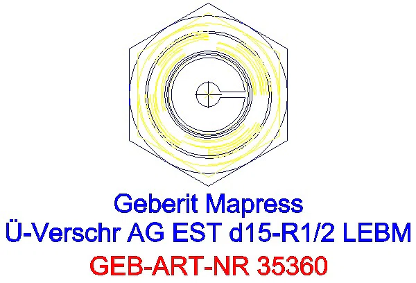 GE Mapress Edelstahl Übergangsverschr. mit AG ÜM aus ESt d15-R1/2_35360_L
