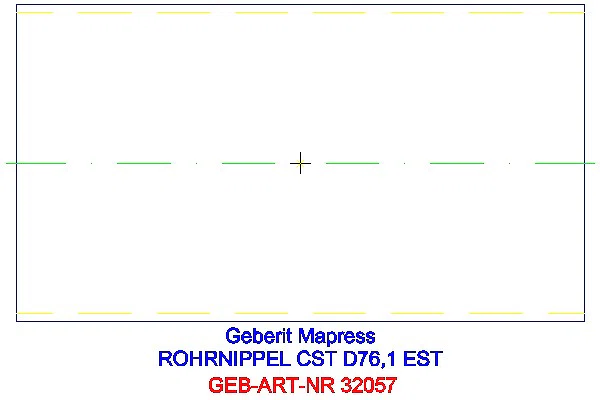 GE Mapress Edelstahl Rohrnippel d76,1_32057_L